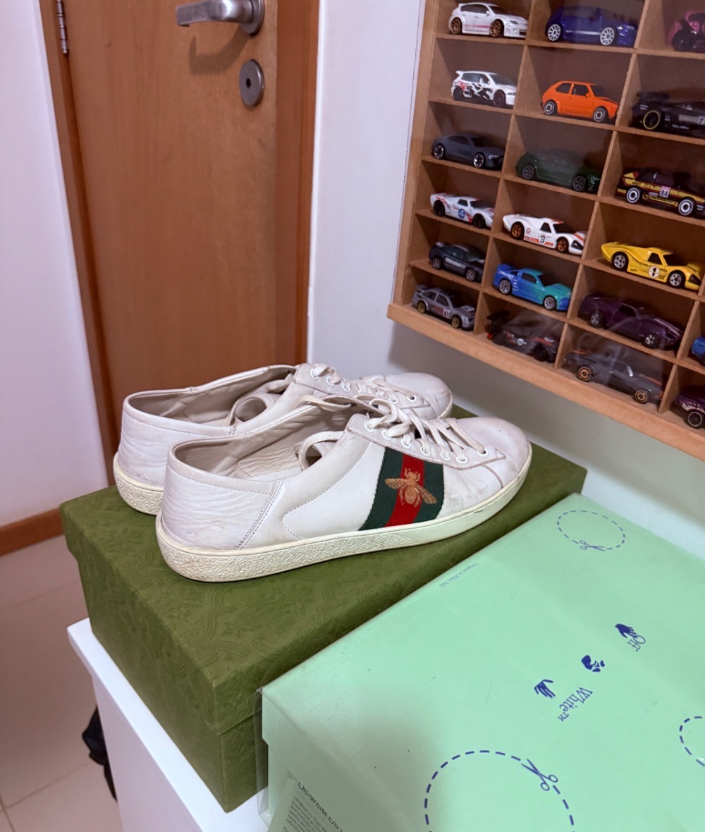 Gucci Ace Bee Sneaker White — 43, Usado