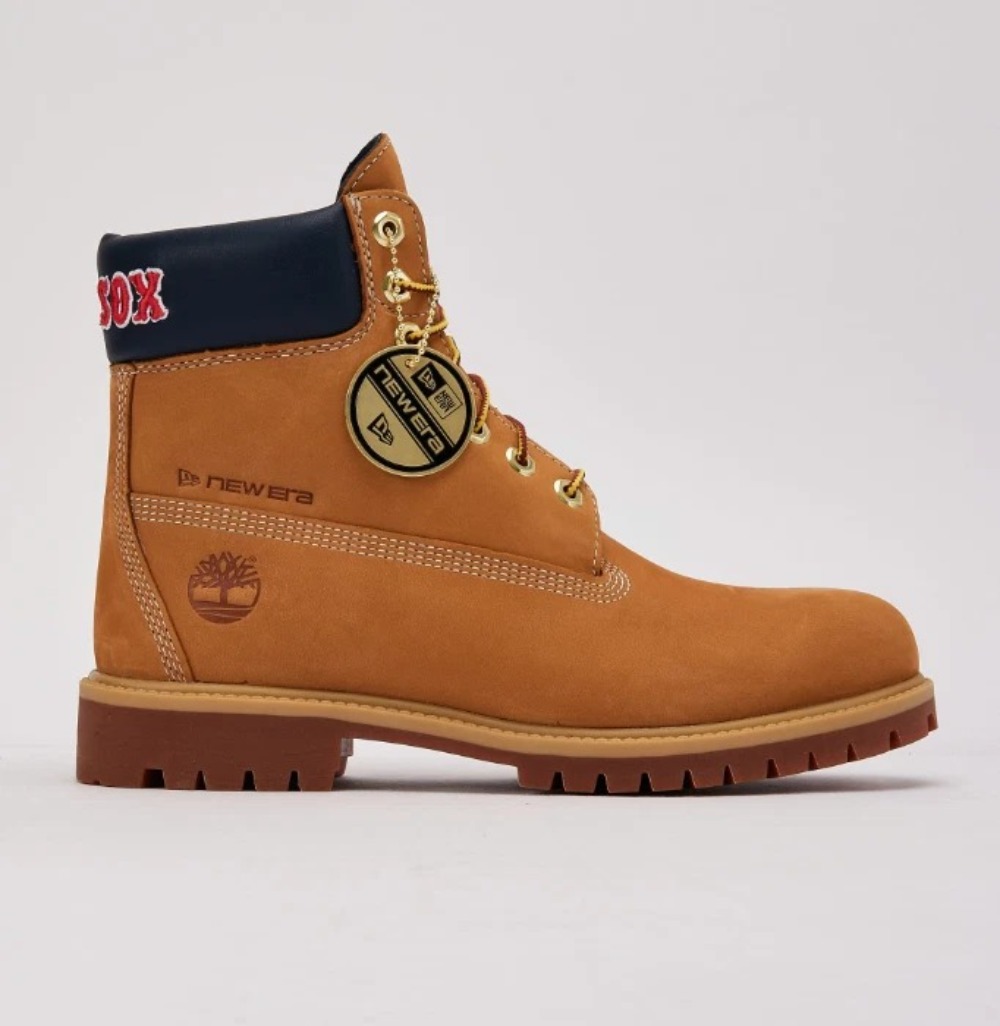 New Era x Timberland Bota Cap 6-Inch Waterproof Boston Red Sox Tan — 42, Novo