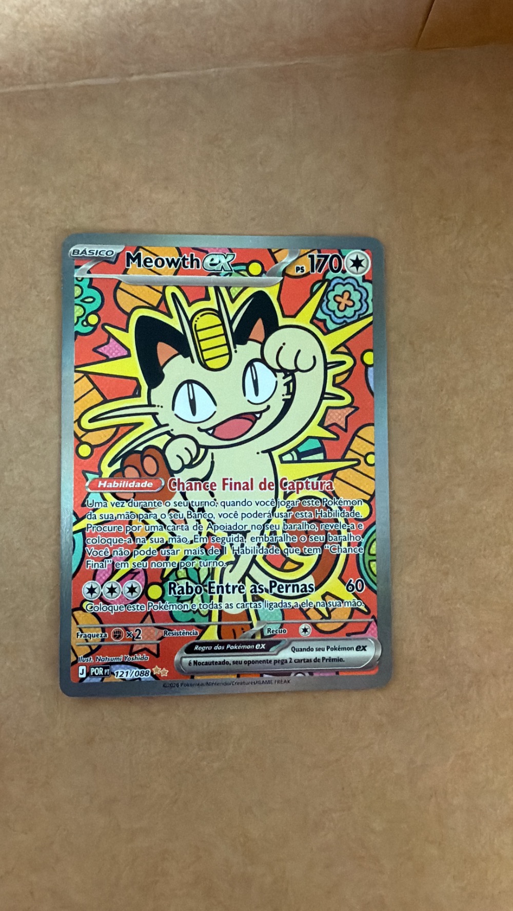 Meowth ex (121/88) Equilíbrio Perfeito Pokémon TCG — Near Mint, Novo