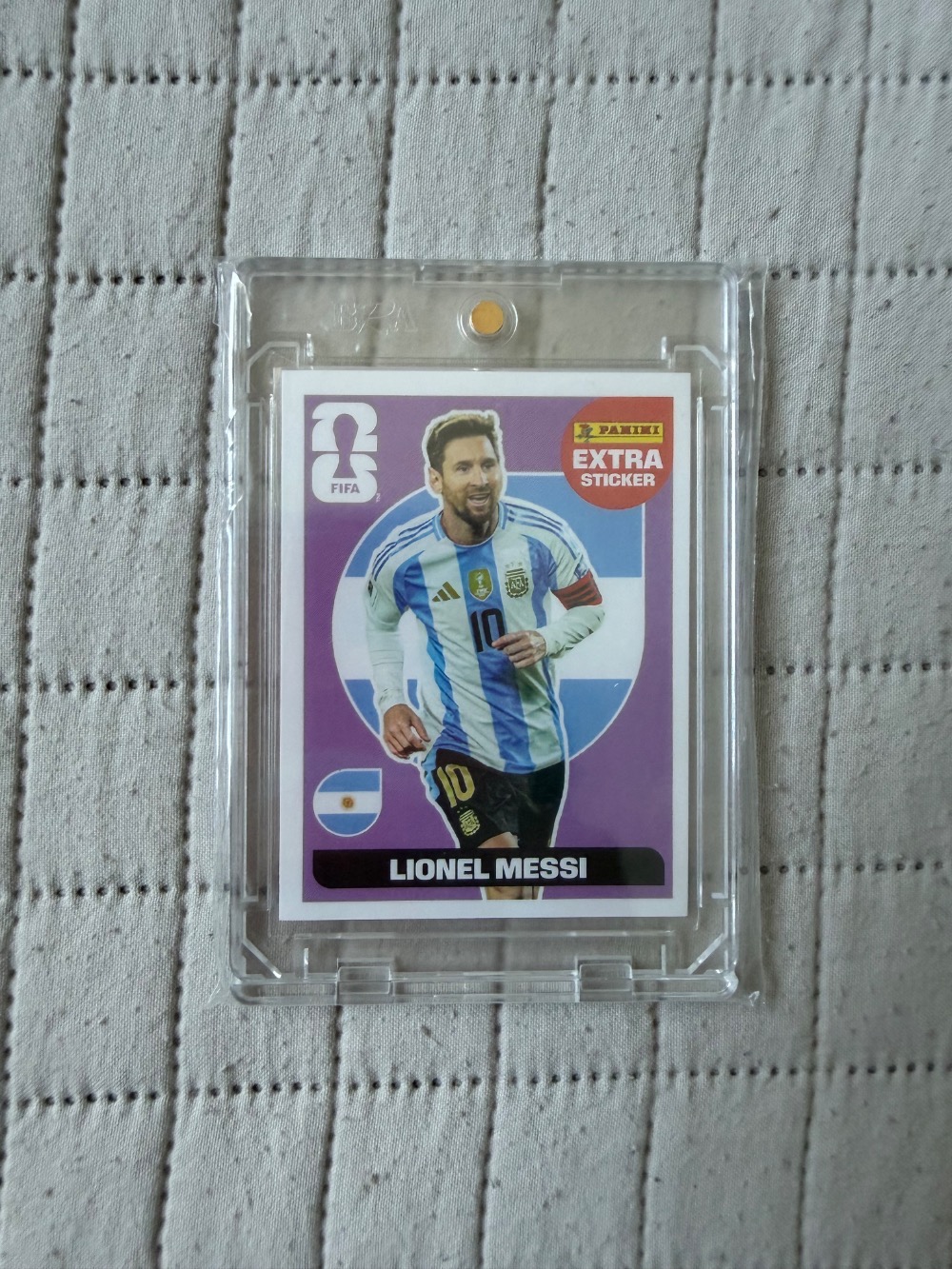 Figurinha Panini Lionel Messi Roxo Legend FIFA World Cup 2026 — Único, Novo