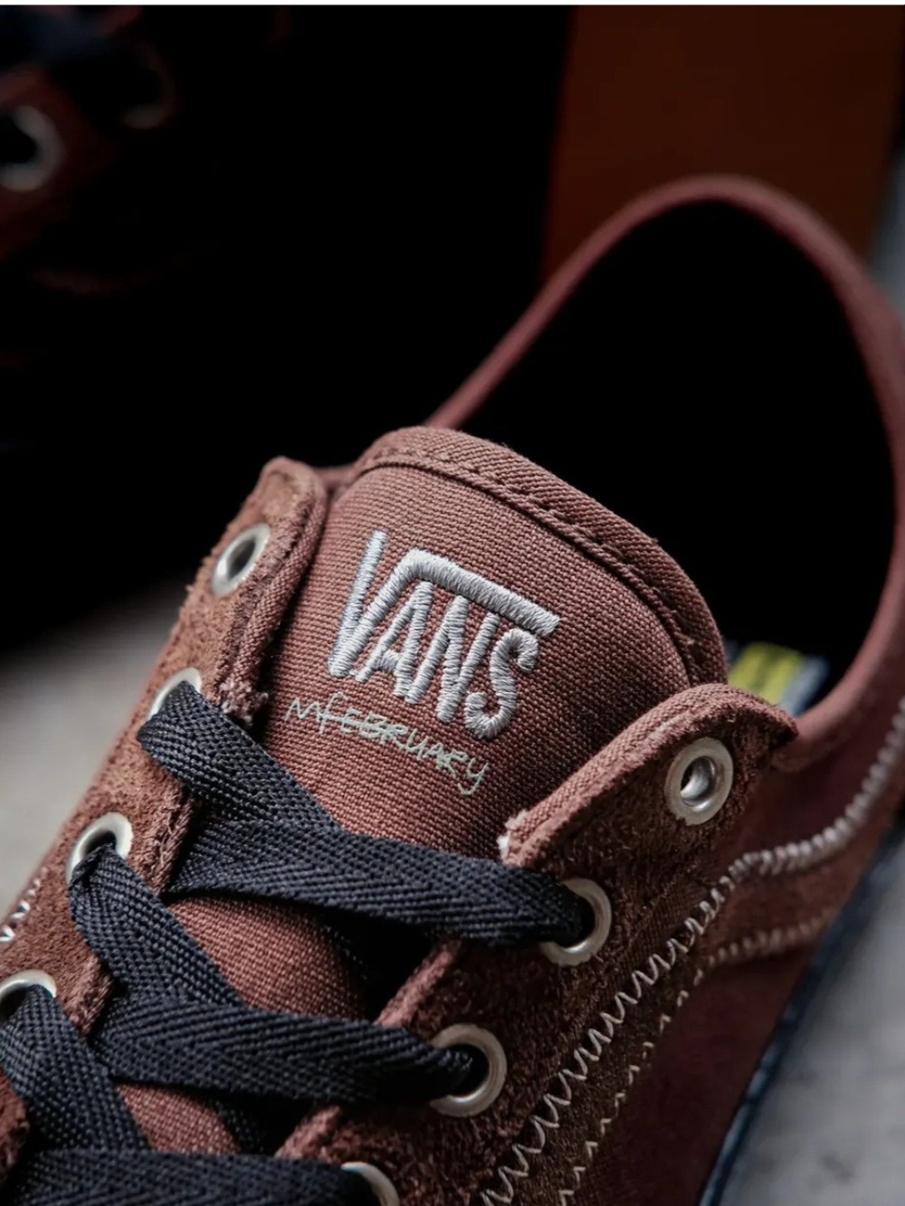 Mikey February x Vans Old Skool Sf Dark Brown Black — 38, Novo