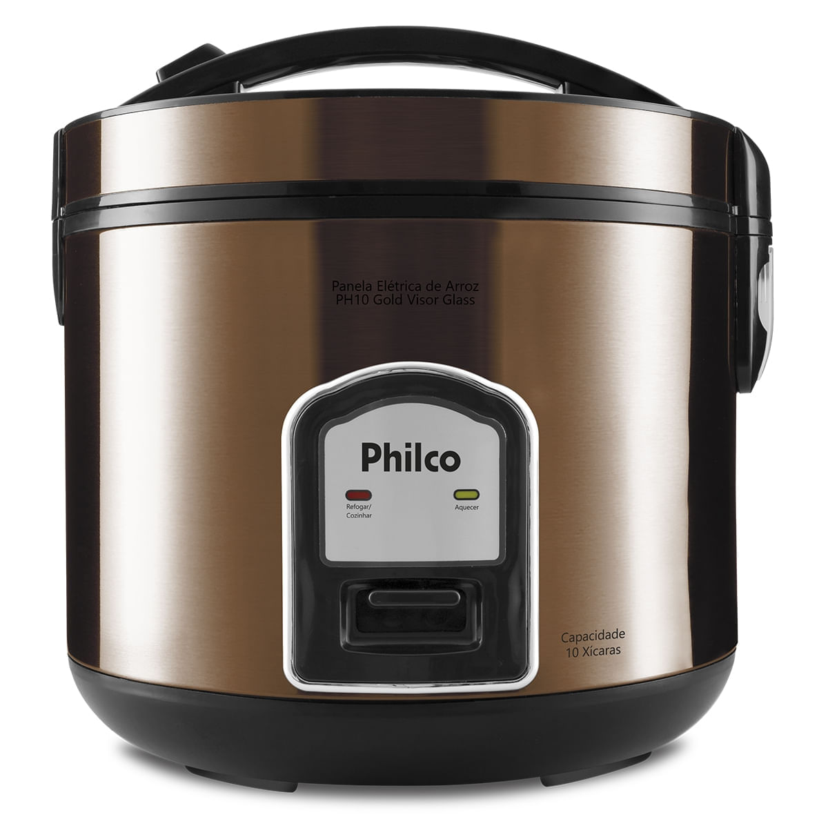 Panela de Arroz Philco PH10 Gold Visor Glass Maxx Gold 4L 220