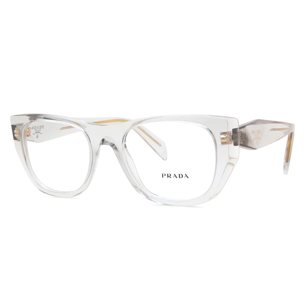 Armação de Óculos de Grau Feminino Prada Geométrico PR A18V 12R1O1 Transparente