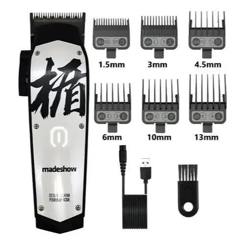 Máquina Corte Cabelo Madeshow M10 Bateria 2200mAh