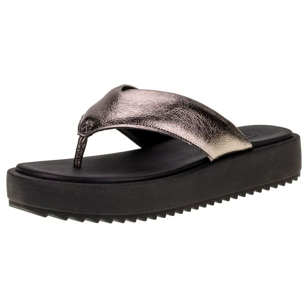 Tamanco Feminino Flat Moleca - 5489100 PRATA 36