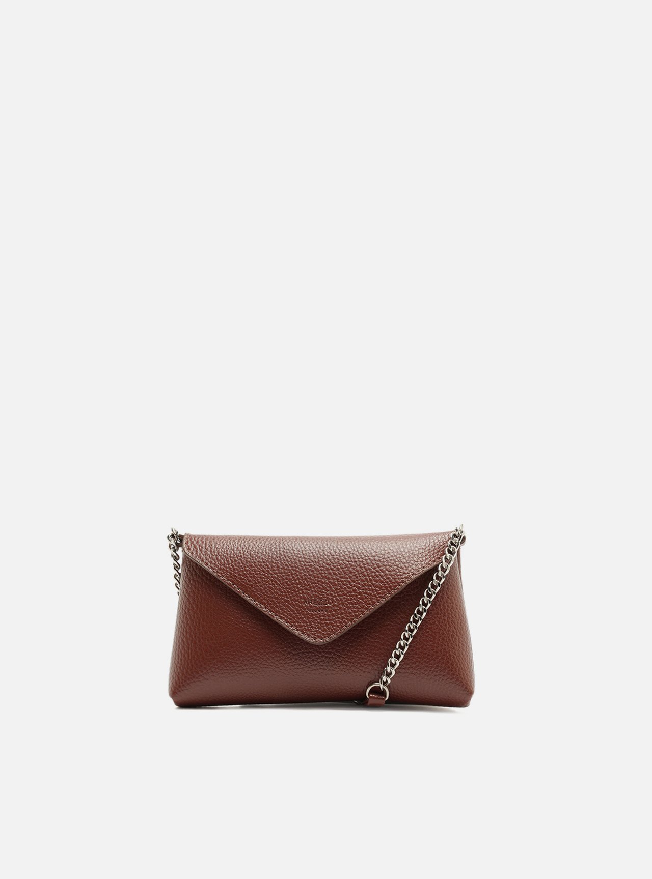 Bolsa Tiracolo Marrom Pequena Corrente