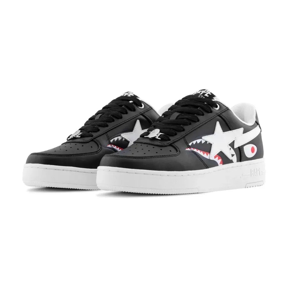 A Bathing Ape Bape Sta Shark #2 M2 Black — 35.5 / 37 / 38 / 39.5 / 40 / 40.5 / 41 / 42 / 43 / 44, Novo
