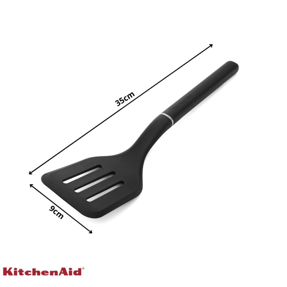 Foto 4 de Espátula Perfurada 35cm Cozinha em Nylon Preta KitchenAid