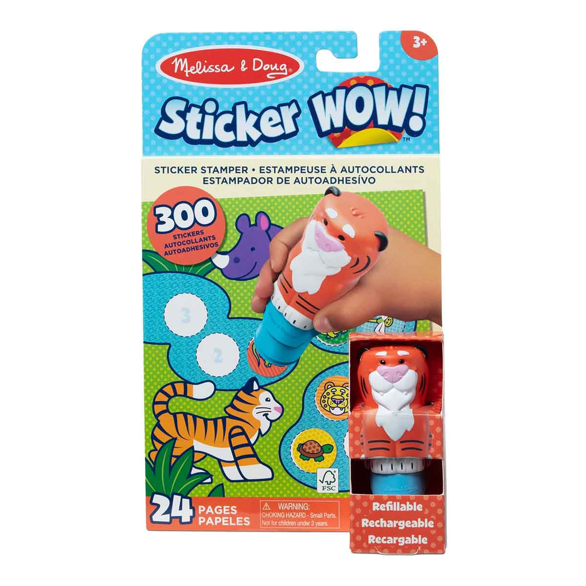 Conjunto Caderno e Carimbo Tigre - Melissa & Doug