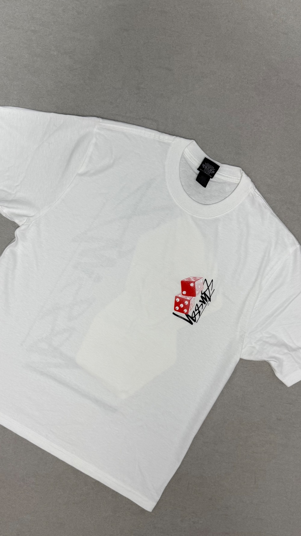 Camiseta Stussy Tall Dice White — G, Novo