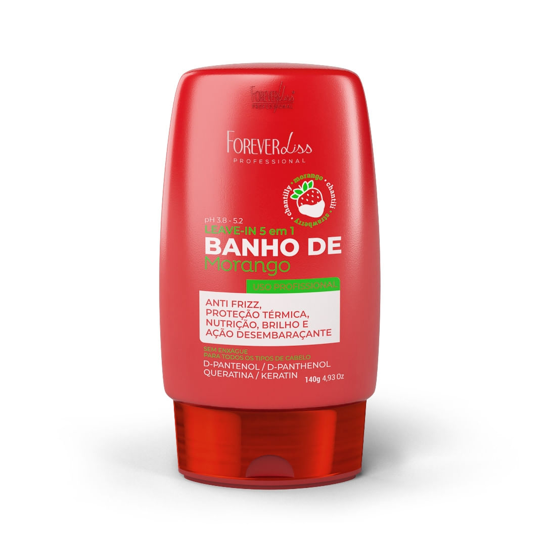 Leave-In Banho De Verniz Morango Forever Liss 140G — Leave-In Banho De Verniz Morango Forever Liss 140G 1Un