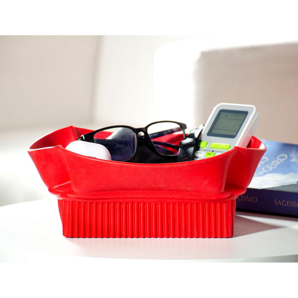 Foto 3 de Cesto Vaso Multiuso Silicone Flexível Vermelho Silikomart