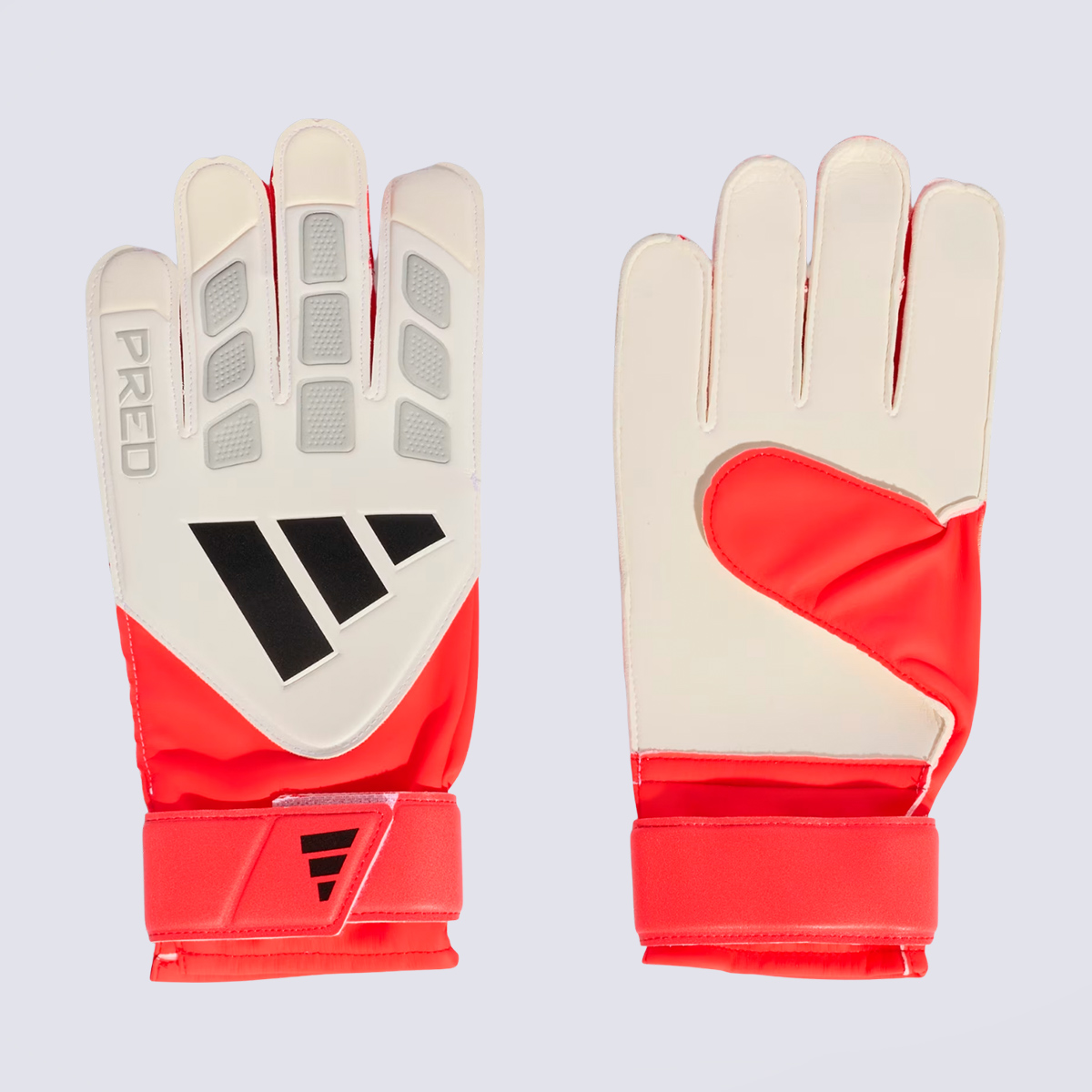 Luva Adidas Predator Training Branca e Vermelha