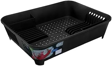 ESCORREDOR DE LOUÇA BASIC PRETO BRINOX