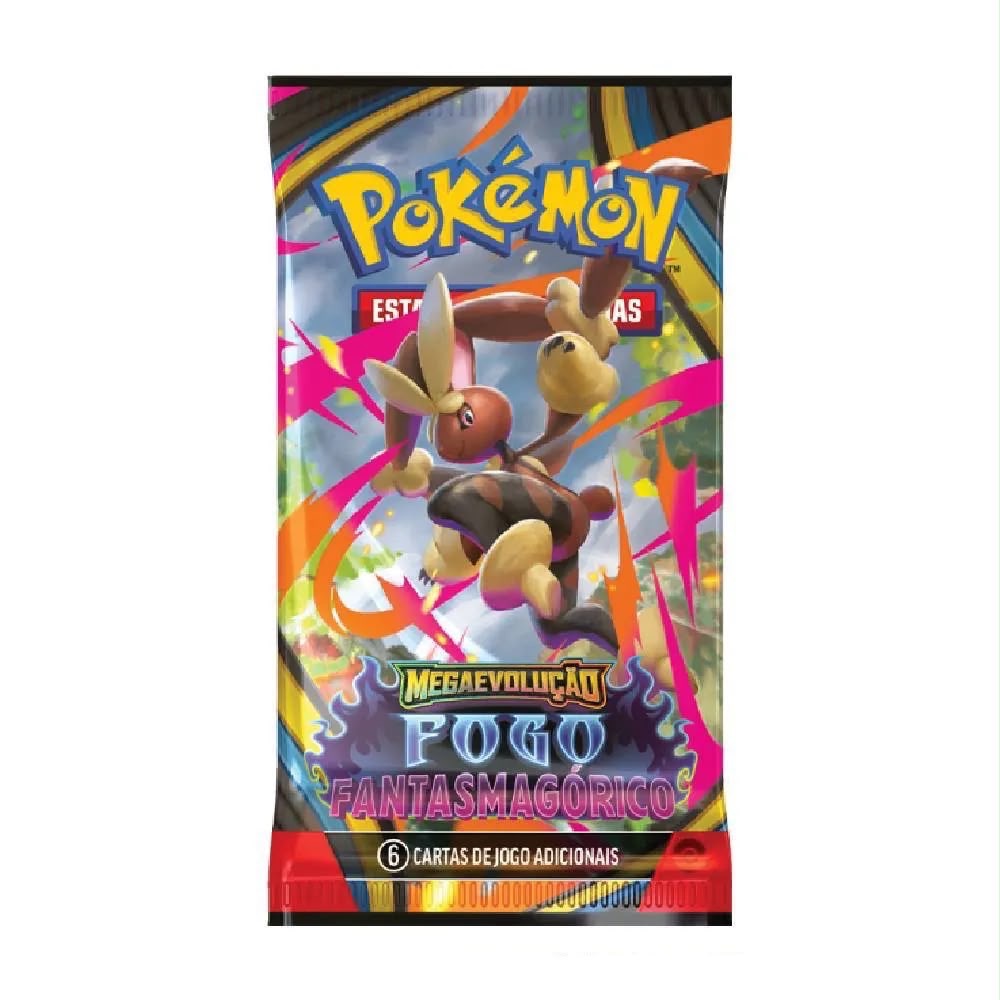 Booster Avulso ME02 Fogo Fantasmagórico (Lopunny) Pokémon TCG PT-BR — Único, Novo