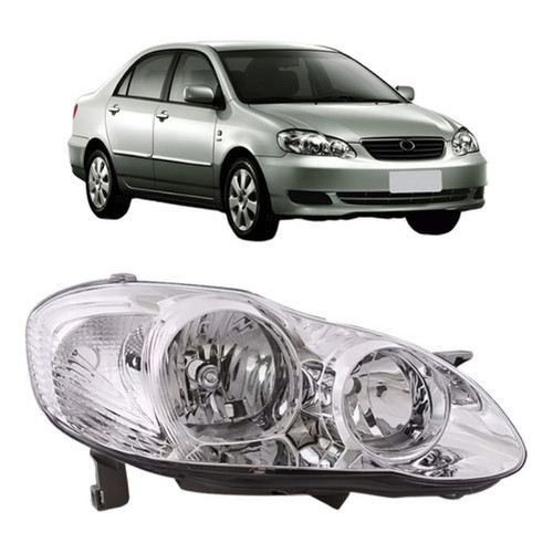 Corolla 2003 A 2004 Farol Completo Principal Toyota