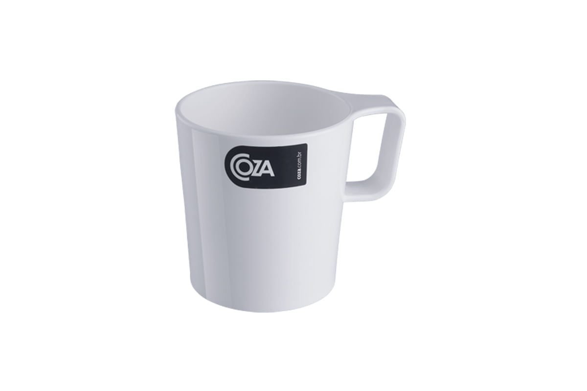 Caneca Empilhável Casual 12 x 8,3 x 11,5 cm 250 ml Branco