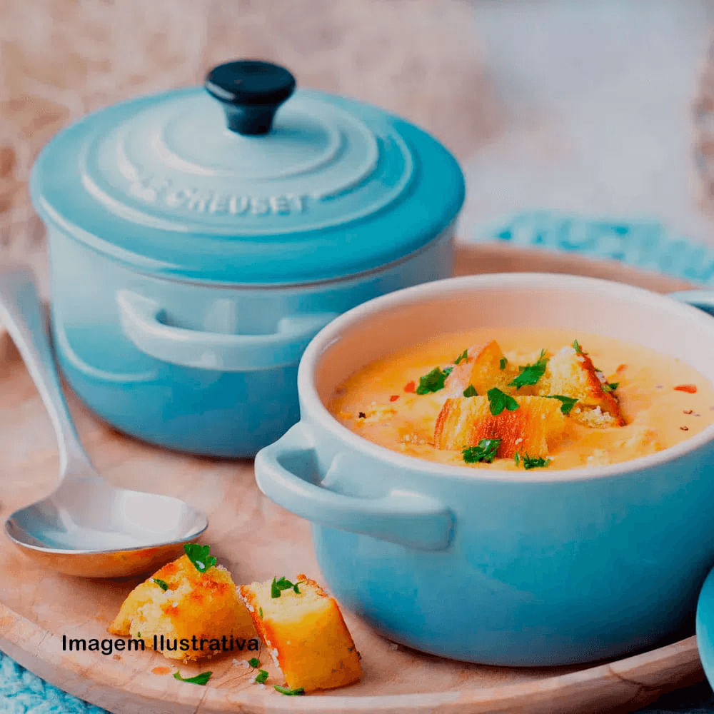 Foto 2 de Mini Cocotte 10Cm Azul Caribe - Le Creuset