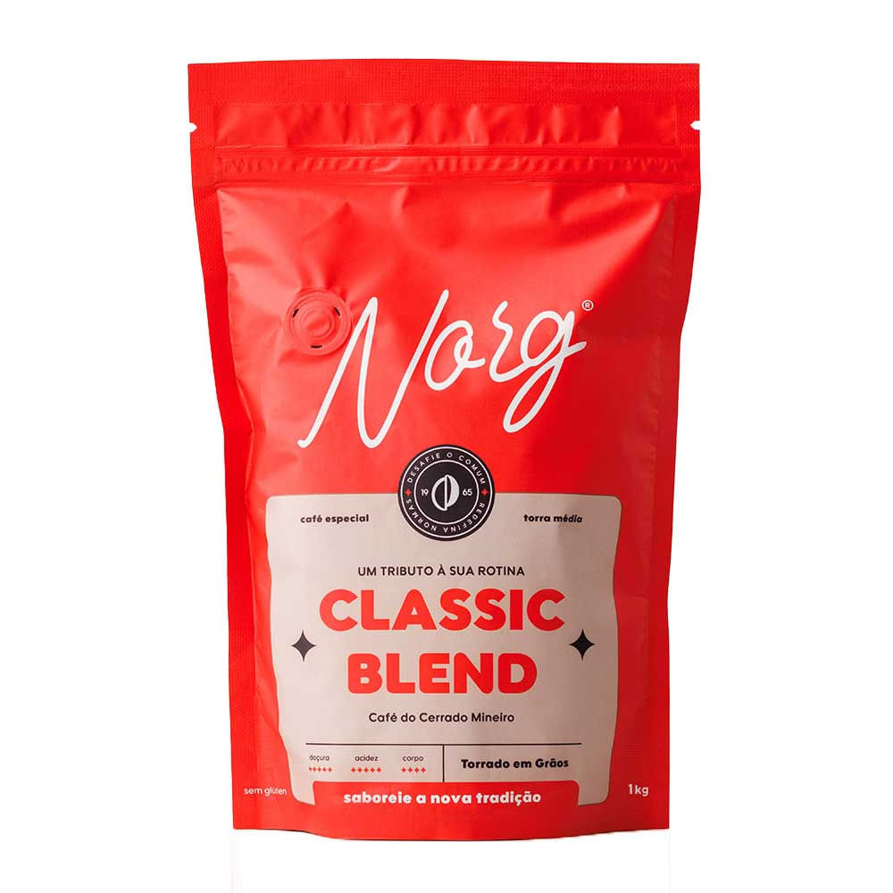 Café Norg Classic Blend em grãos 1 kg