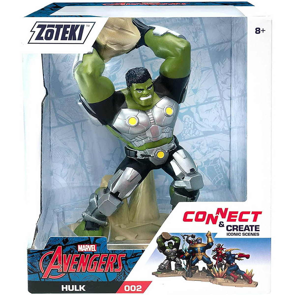 Zoteki - Os Vingadores - Boneco Hulk 15 Cm