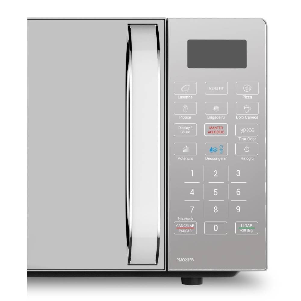 Foto 5 de MICRO-ONDAS PHILCO ESPELHADO 20L 127V (PMO23E)