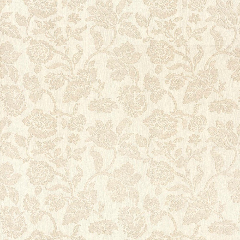 Papel de parede com fundo palha e detalhes em bege Para Quartos e Sala
