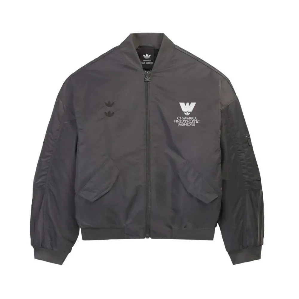 Willy Chavarria x adidas Jaqueta Bomber Grey — M, Novo