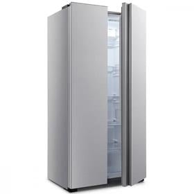 Hisense Geladeira RS3P428 428L Side by Side Inverter Frost Free Portas Planas Metálico 2 Portas