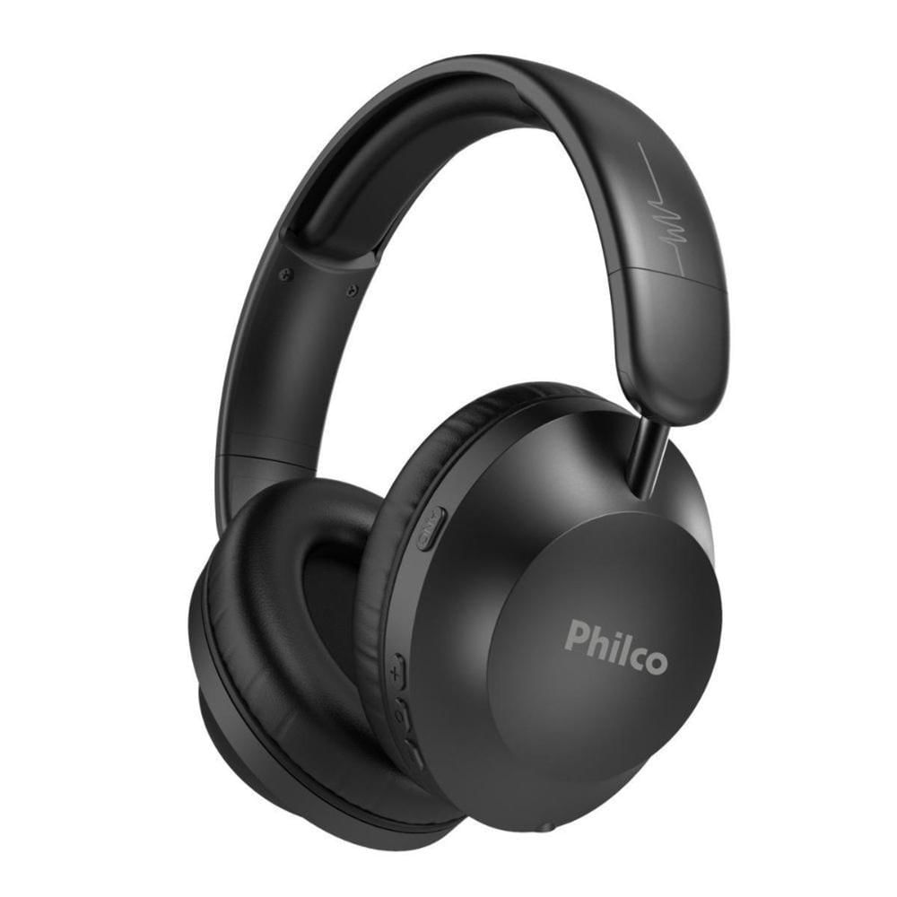 Fone de Ouvido Philco PFO09P Extreme Bluetooth 5.4 Até 50h de Bateria Preto Bivolt