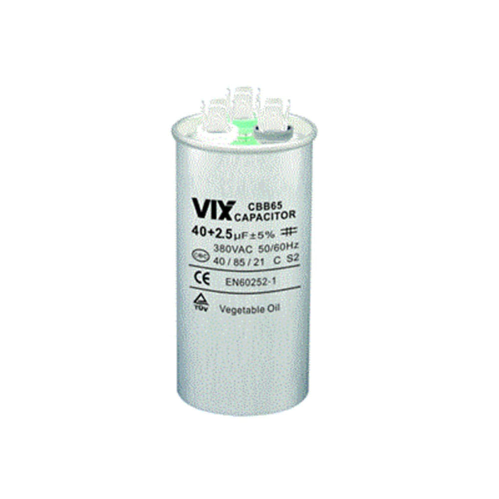 Capacitor Duplo Vix 40 + 2,5UF - 380 Volts