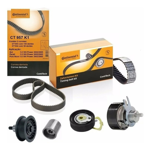 Kit Correia Dentada E Tensores Gol 1.0 16v Power 2002/...