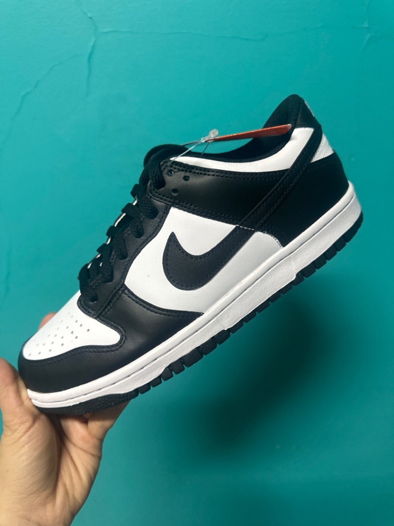 Nike Dunk Low GS Black White Panda — 38, Novo