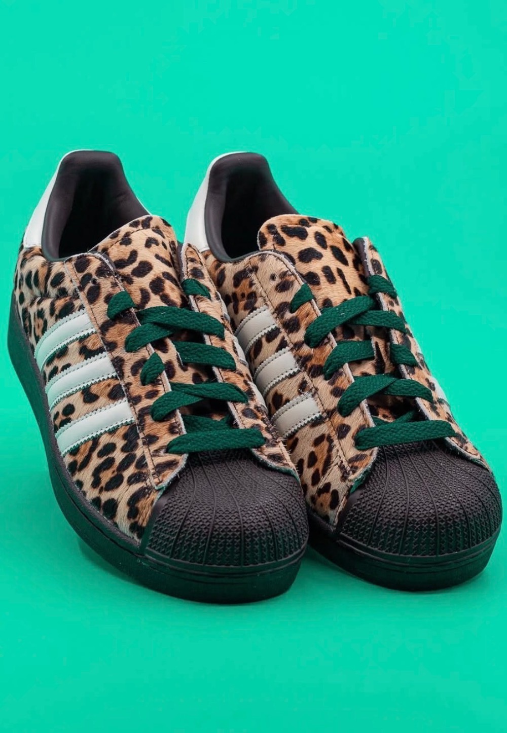 adidas Superstar II Leopard Dark Brown Ivory — 35, Novo