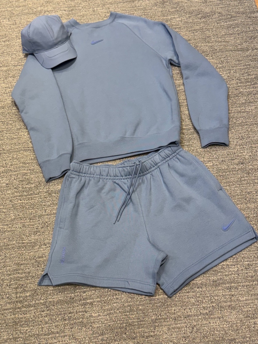 NOCTA x Nike Shorts Cardinal Fleece Work Blue — P / M / G / XG, Novo