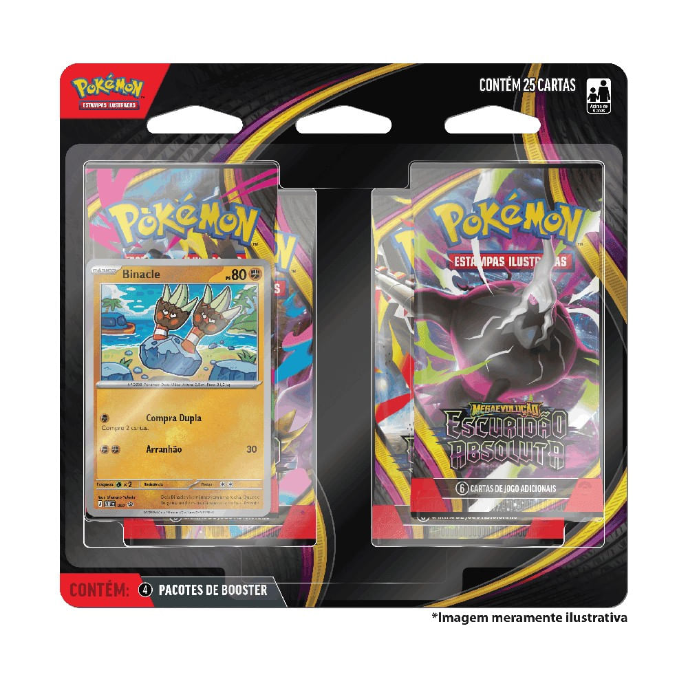 Pokémon Blister Quadruplo Escuridão Absoluta - Copag