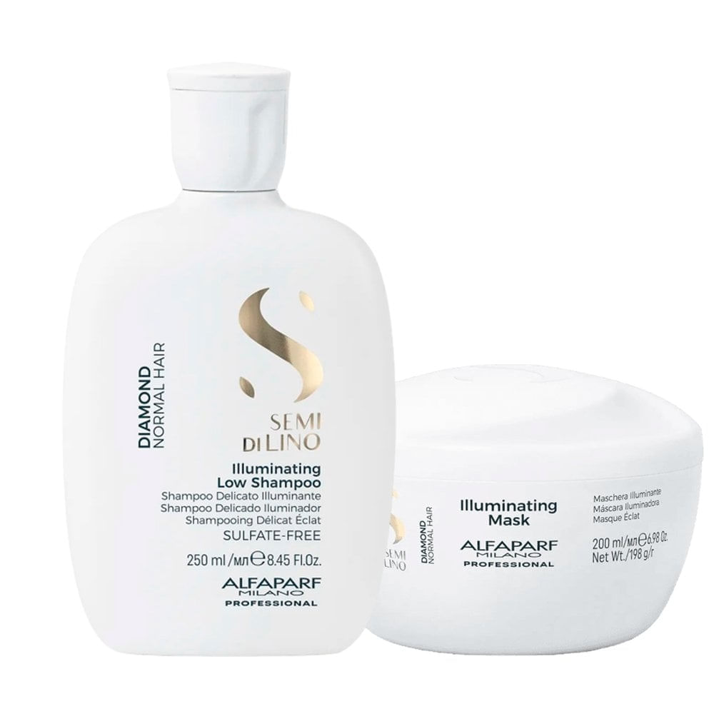 Kit Alfaparf Diamond - Shampoo 250ml + Mascara 200ml