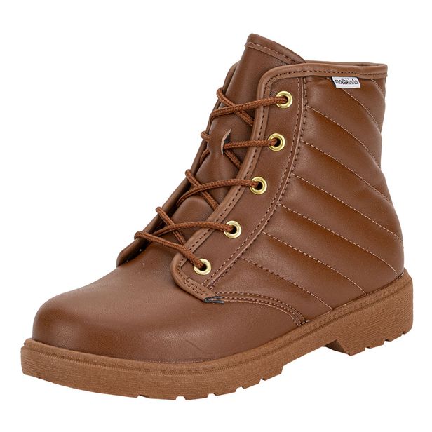 Bota Infantil Coturno Molekinha - 2164125 CHOCOLATE 26