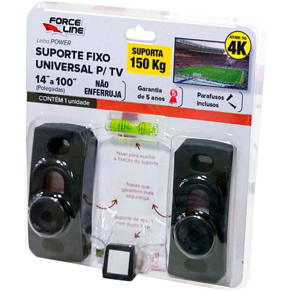 Suporte para TV fixo, 14" a 100" universal, 0110200030, Force-line BT 1 UN