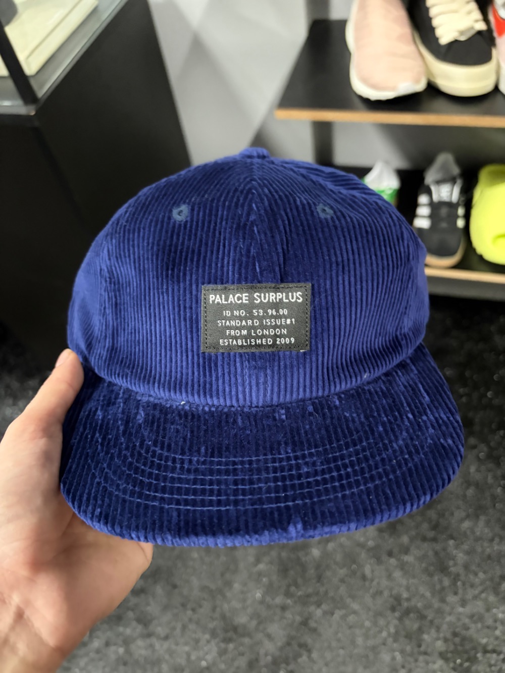 Boné Palace Surplus Corduroy Pal Navy — Único, Novo
