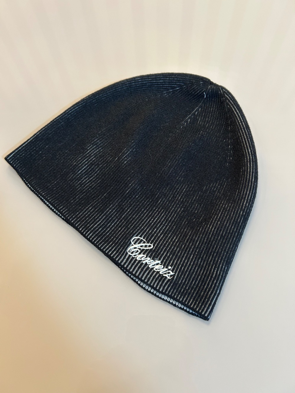 Touca Corteiz 2 Tone Ribbed Knit Black — Único, Novo