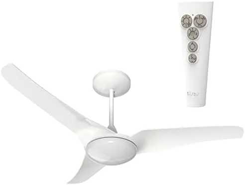 VENTILADOR DE TETO SLIM 127V - BRANCO C/ CONTROLE REMOTO ALISEU