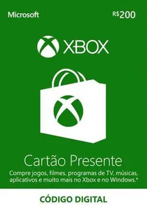 Gift Card Xbox R$200 - Vale-presente para Jogos e Assinaturas