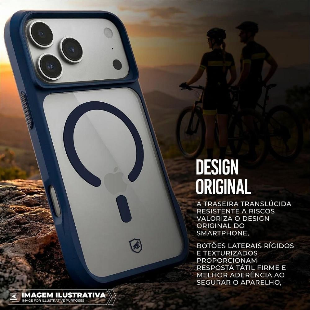 Foto 3 de Capa para iPhone 18 Pro - Octacore Magsafe - Azul - Gshield