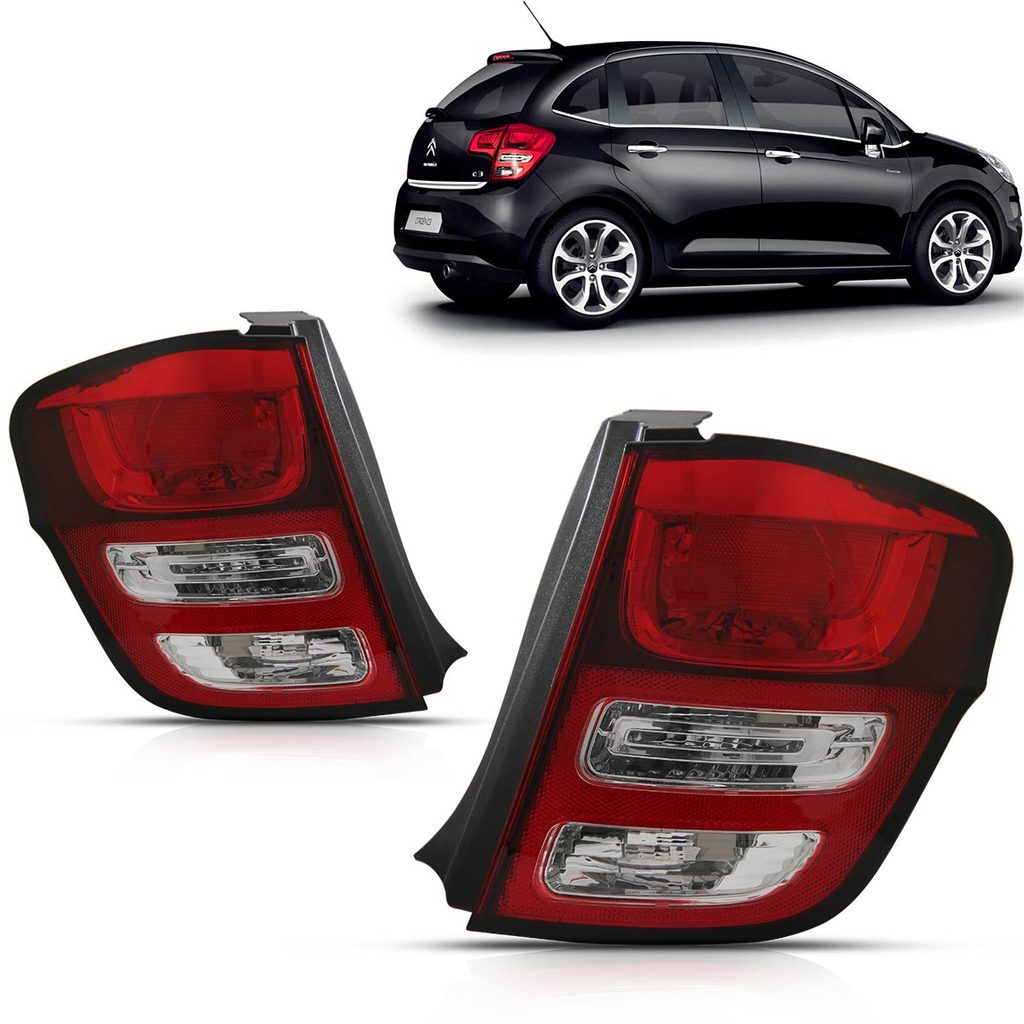 Lanterna Citroen C3 2013 2014 2015 2016 Bicolor Canto