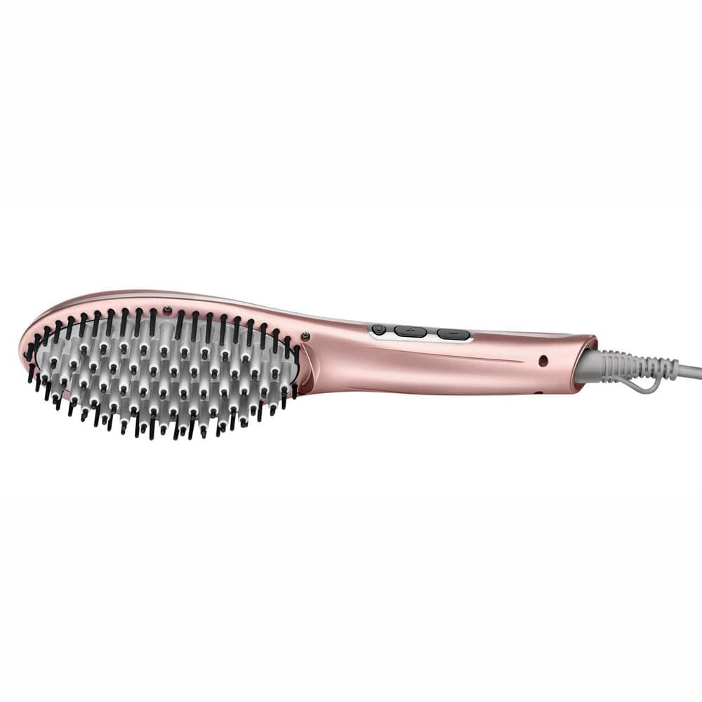 Escova Alisadora Mondial EA02 Golden Rose com Emissão de Íons e Cabo Giratório 230°C - Bivolt Rosa / Bivolt