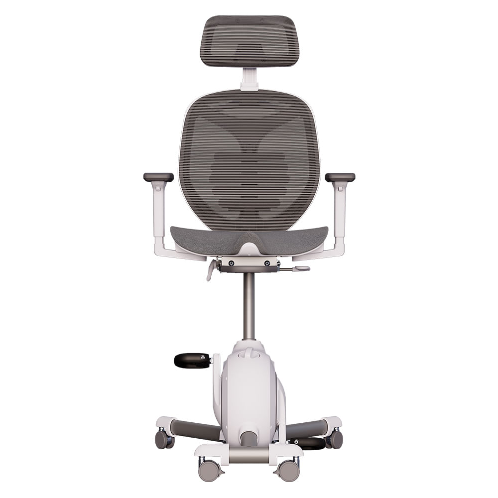 Cadeira Ergonômica Elements Health Egea Cinza e Branca