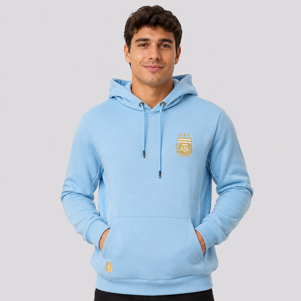 Moletom Argentina Canguru Azul