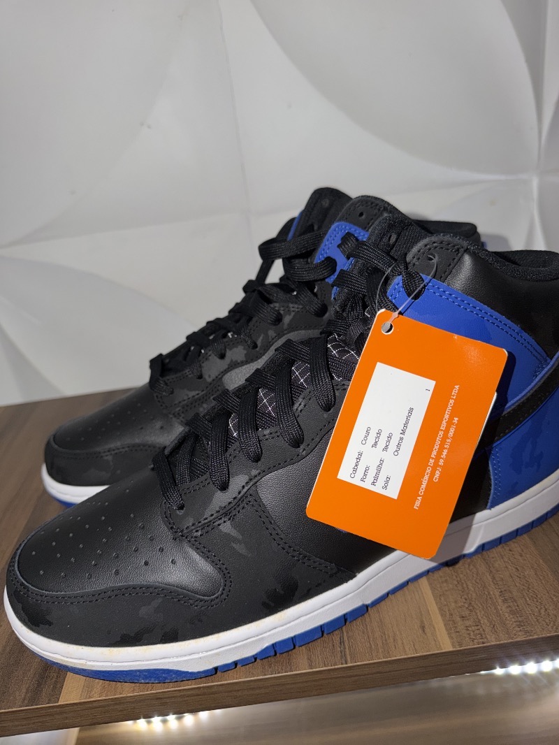 Foto 5 de Nike Dunk High Camo Black Royal — 43, Novo