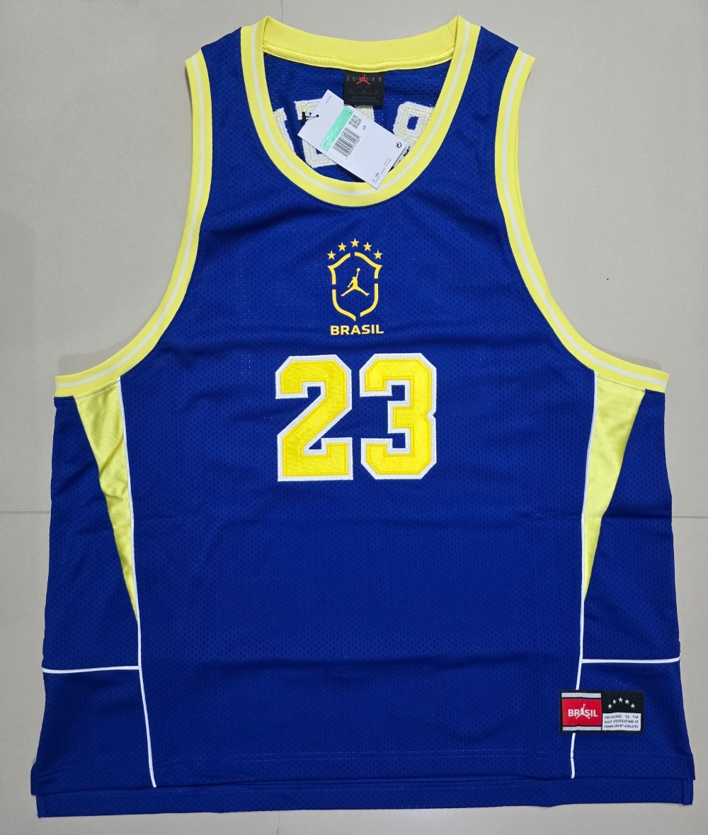 Regata Air Jordan Brasil Essentials Mesh Blue — G, Novo