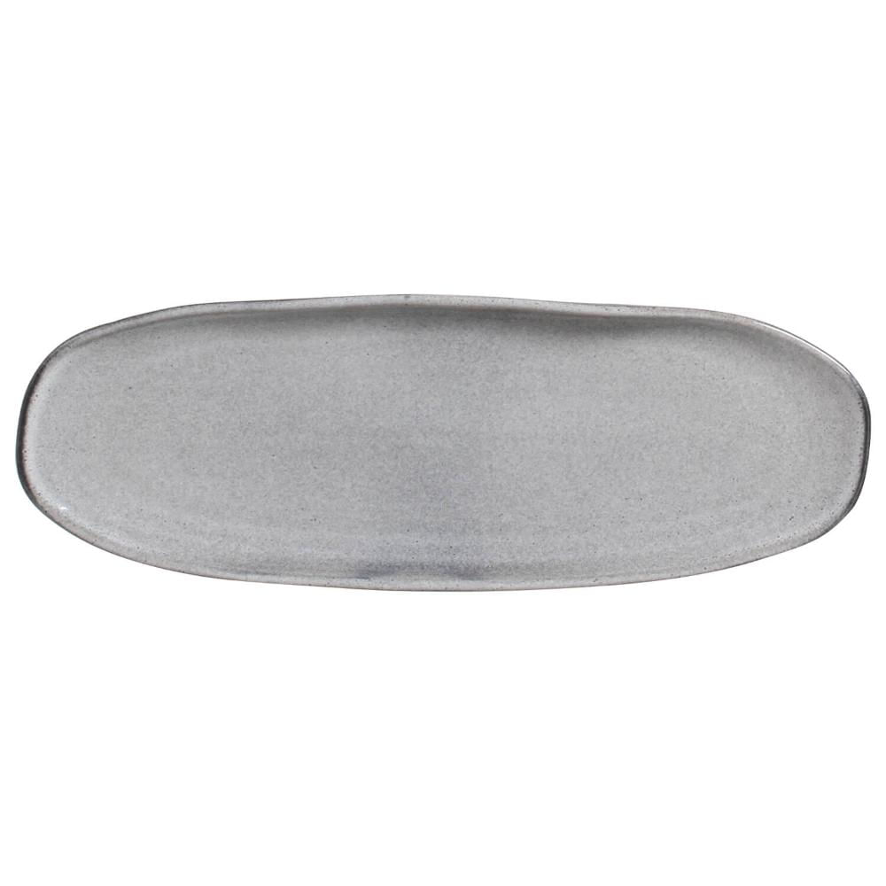 Conjunto com 4 Travessas Oval Rasa Grande Orgânico Dust 36x13cm